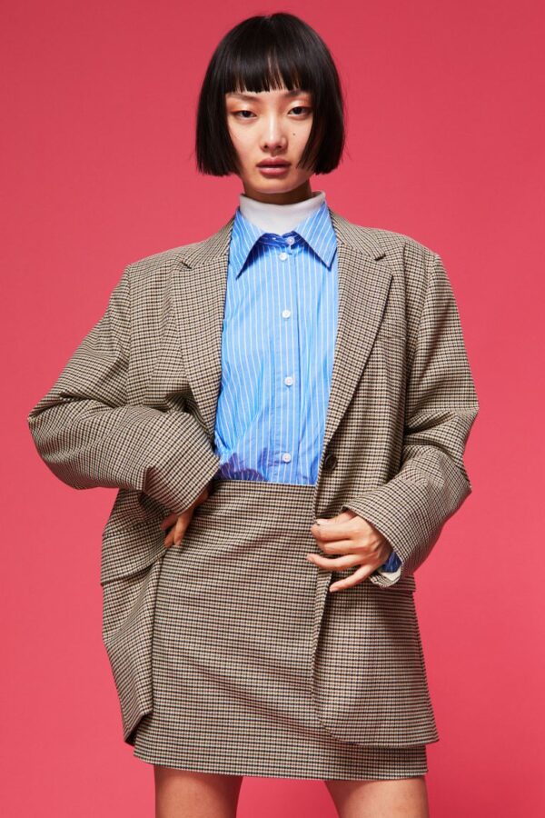 Oversized Single-breasted Jacket