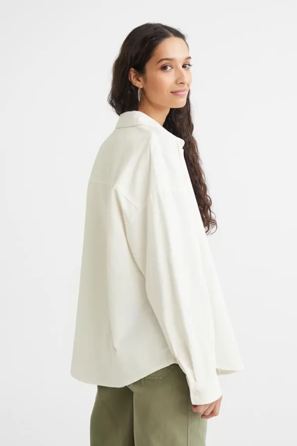 Oversized Corduroy Shirt - Image 4