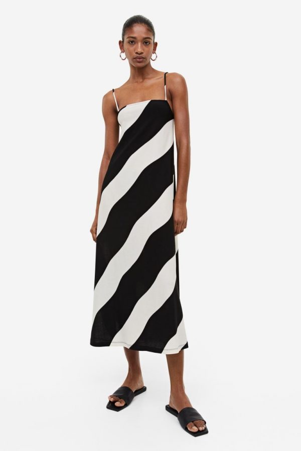 Textured strappy dress